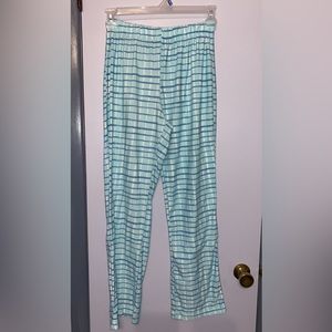 Blue striped pj pants